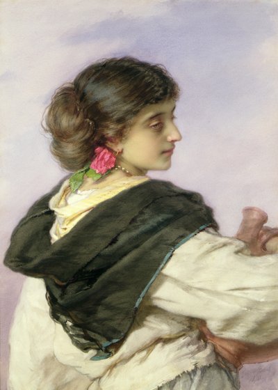 Ein junger Wasserträger, 1870 von Guido Bach
