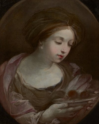 Büste einer Frau mit Turban von Guido Reni