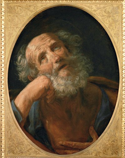 Der reuige Petrus von Guido Reni