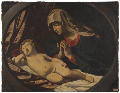 Die Jungfrau und das schlafende Kind von Guido Reni