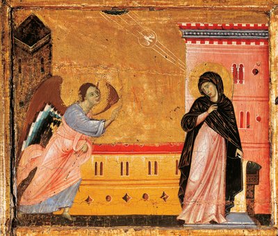 Verkündigung (Detail) von Guido da Siena