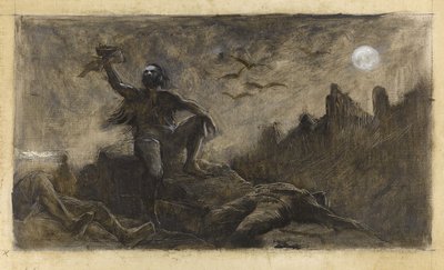 Han von Island trinkt das Blut seiner Opfer, ca. 1889 von Guillaume Albert Demarest