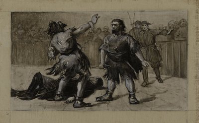 Han von Island im Gericht, ca. 1889 von Guillaume Albert Demarest