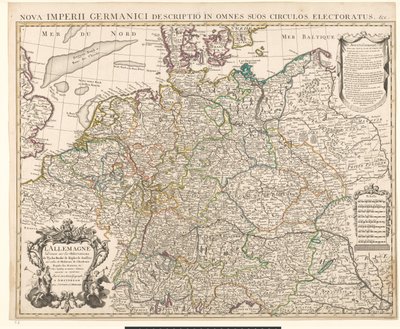 Karte von Deutschland von Guillaume Delisle