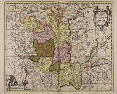 Regierung des Herzogtums Burgund, Grafschaft Bresse, Länder Bugey, Valromey und Gex &c. von Guillaume Sanson