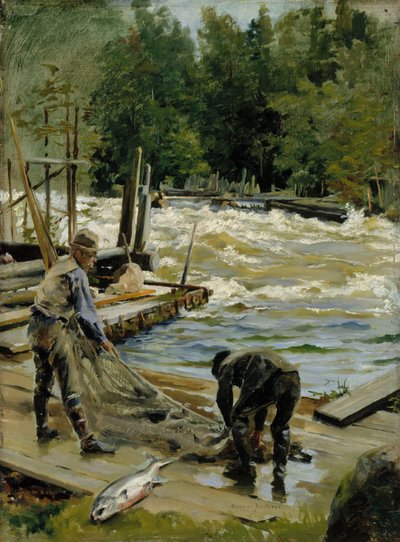 Lachsfischen von Gunnar Berndtson