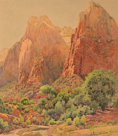 Die Patriarchen, Zion-Nationalpark von Gunnar Widforss