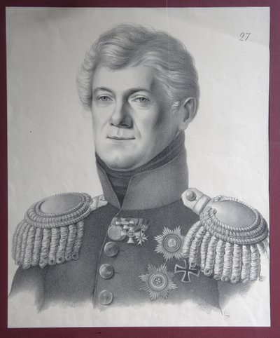Porträt von Prinz Dmitriy Vladimirovich Golitsyn 1771-1844, 1820er Jahre von Gustav Adolf Hippius