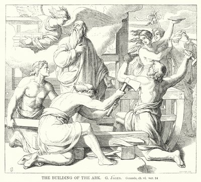Der Bau der Arche, Genesis, Kap. 6, Vers 14 von Gustav Jager
