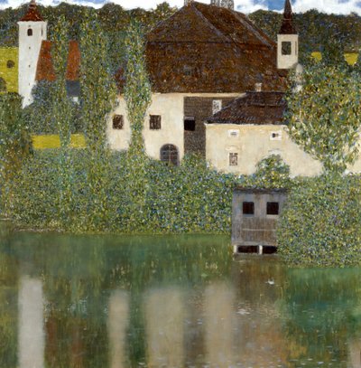 Castello Sul Lago Atter, Schloss Unterrach am Attersee, 1908 von Gustav Klimt