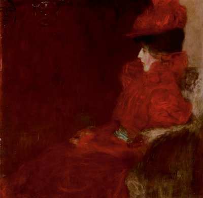 Klimt - Dame im Fauteuil, 1897-98 von Gustav Klimt