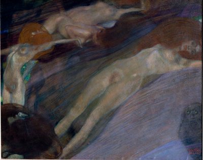 Bewegtes Wasser von Gustav Klimt
