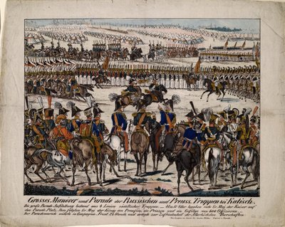 Russisch-preußische Parade in Kalisz von Gustav Kühn