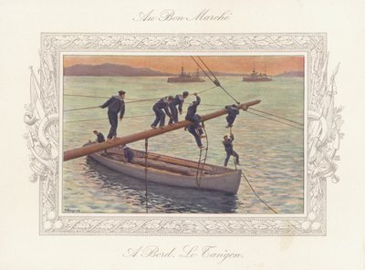 An Bord des Tangon von Gustave Bourgain