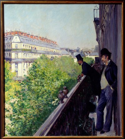 Ein Pariser Balkon im Jahr 1880 von Gustave Caillebotte