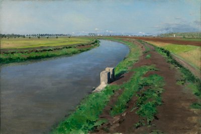 Ufer eines Kanals, nahe Neapel von Gustave Caillebotte