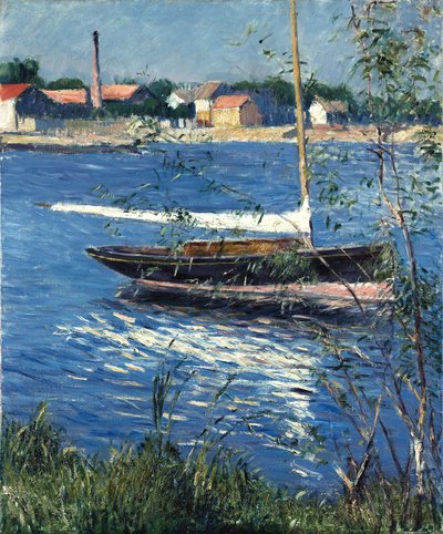 Bateau au mouillage sur la Seine à Argenteuil von Gustave Caillebotte