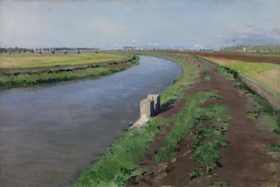 Bord de canal, près de Naples von Gustave Caillebotte