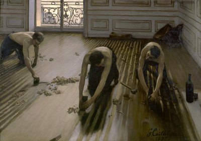 Die Parkettschleifer von Gustave Caillebotte