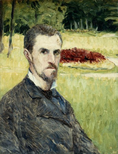 Porträt des Künstlers von sich selbst, 1875-1877 von Gustave Caillebotte