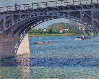 Die Brücke von Argenteuil und die Seine von Gustave Caillebotte