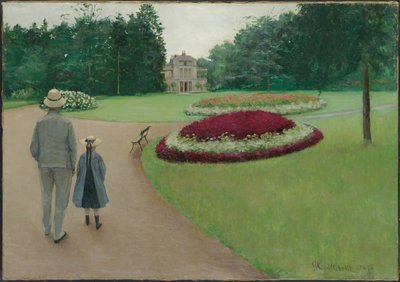 Der Park des Anwesens Caillebotte in Yerres, 1875 von Gustave Caillebotte