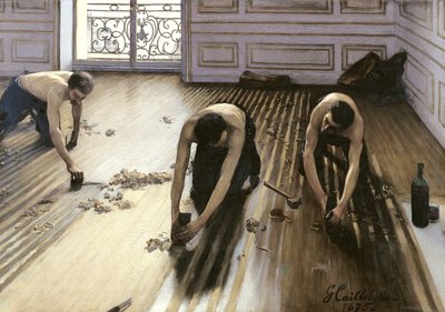 Die Parkettbodenleger von Gustave Caillebotte