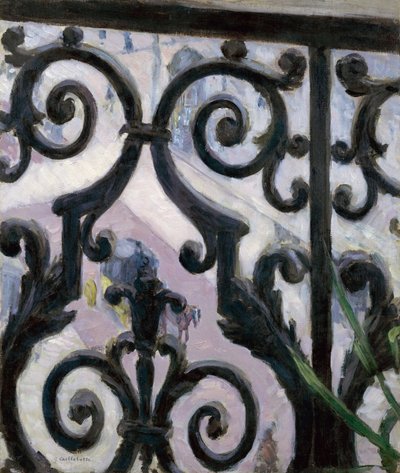 Blick vom Balkon von Gustave Caillebotte