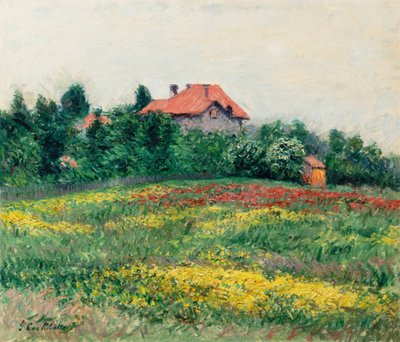 Wilder Garten in Le Petit Gennevilliers von Gustave Caillebotte