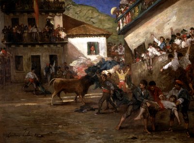 Stiere in Lezo von Gustave Colin