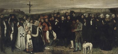 Ein Begräbnis in Ornans, 1849-1850 von Gustave Courbet