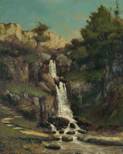 Felsige Ufer der Loue von Gustave Courbet