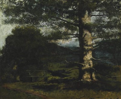 Zeder in Hauteville von Gustave Courbet
