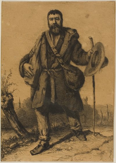 Courbet - Der Apostel Jean Journet, 1930.937 von Gustave Courbet