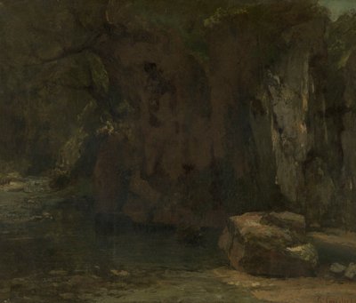 Die Felsen von La Loue von Gustave Courbet