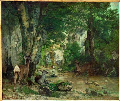 Wildgehege bei Plaisir Fontaine von Gustave Courbet