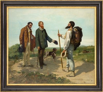 La Rencontre, oder Bonjour Monsieur Courbet von Gustave Courbet