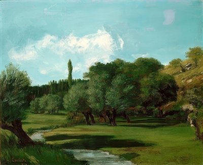 La Bretonnerie im Département Indre von Gustave Courbet