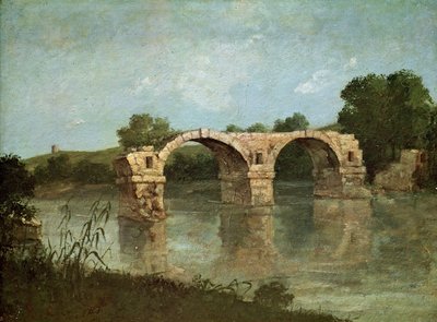 Die Brücke von Ambrussum von Gustave Courbet