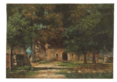 Der Garten von Mutter Toutain in Honfleur von Gustave Courbet