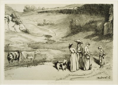 Die Dorfjungfrauen von Gustave Courbet