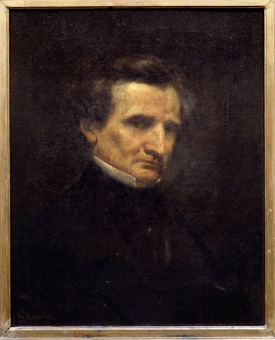 Porträt von Hector Berlioz (1803-1869), französischer Komponist. von Gustave Courbet