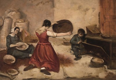 Studie für die Weizensieber (Les Cribleuses de Blé) von Gustave Courbet