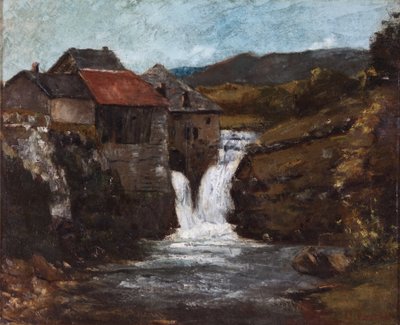 Die Mühle in Orbe von Gustave Courbet