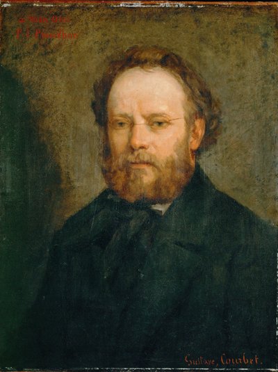 Der Philosoph und frühe Sozialist Pierre-Joseph Proudhon von Gustave Courbet
