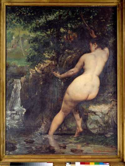 Die Quelle oder Badende an der Quelle von Gustave Courbet