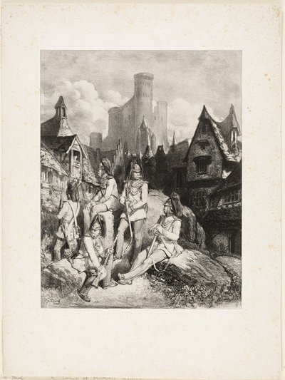 Eine Gruppe österreichischer Wachen von Gustave Dore