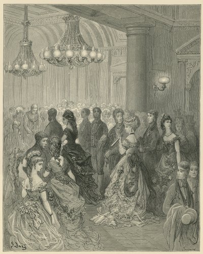 Ein Abendunterhaltung im Mansion House, London von Gustave Dore