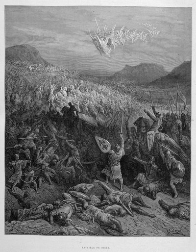 Schlacht von Nicaea während des ersten Kreuzzugs von Gustave Doré von Gustave Dore