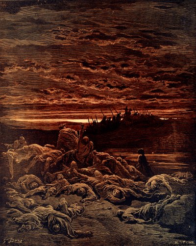 Tod der Söhne Jerubbaals von Doré - Bibel von Gustave Dore